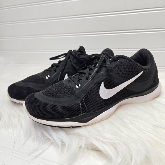 Nike Flex TR 6 Women’s Size 8 Running Training Shoes Black White 831575-001 - Picture 1 of 8